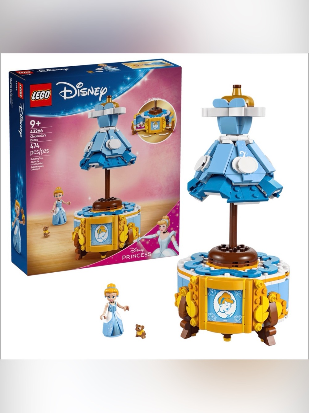 LEGO Disney Cinderella Dress Box - Blue & Yellow
